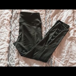 Senita Athletic Yoga Pants with Open Crosses